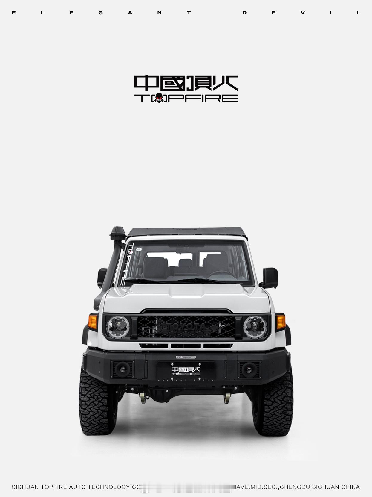 顶火关注全球优秀越野车，并以其为基底打造顶火限定版，带给大家。Landcrui