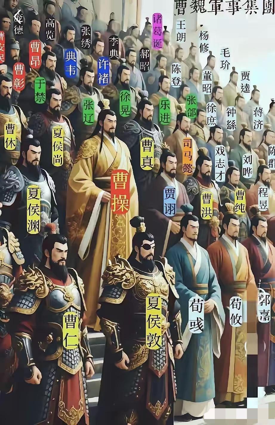 都在问司马懿为什么年轻的时候不造反，你就看这个图，他敢造反吗？他在曹操阵营里都