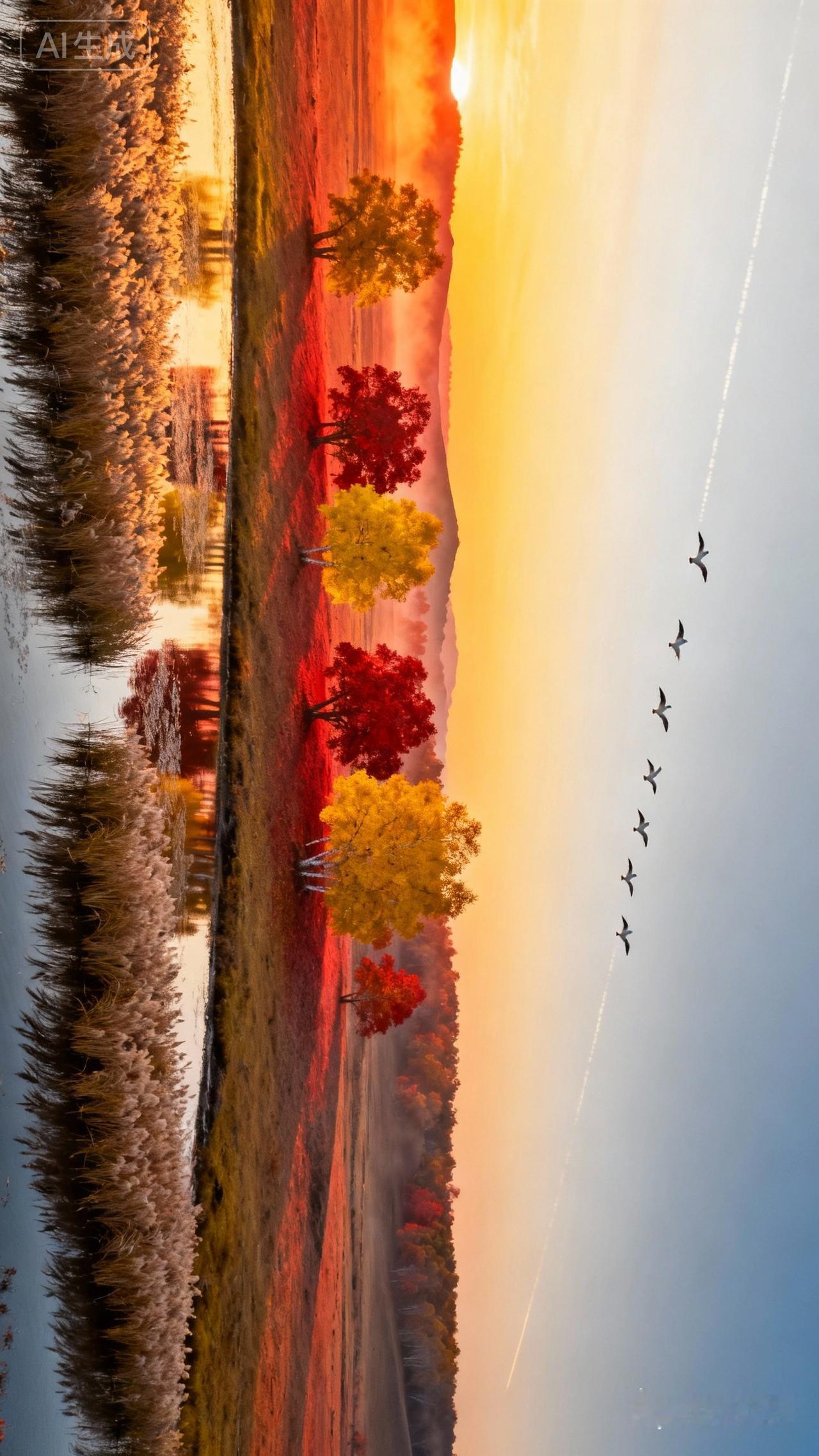 我超爱随手拍天空！有次傍晚，我看到那天空被晚霞晕染成温柔橘粉色，就像少女害羞的脸