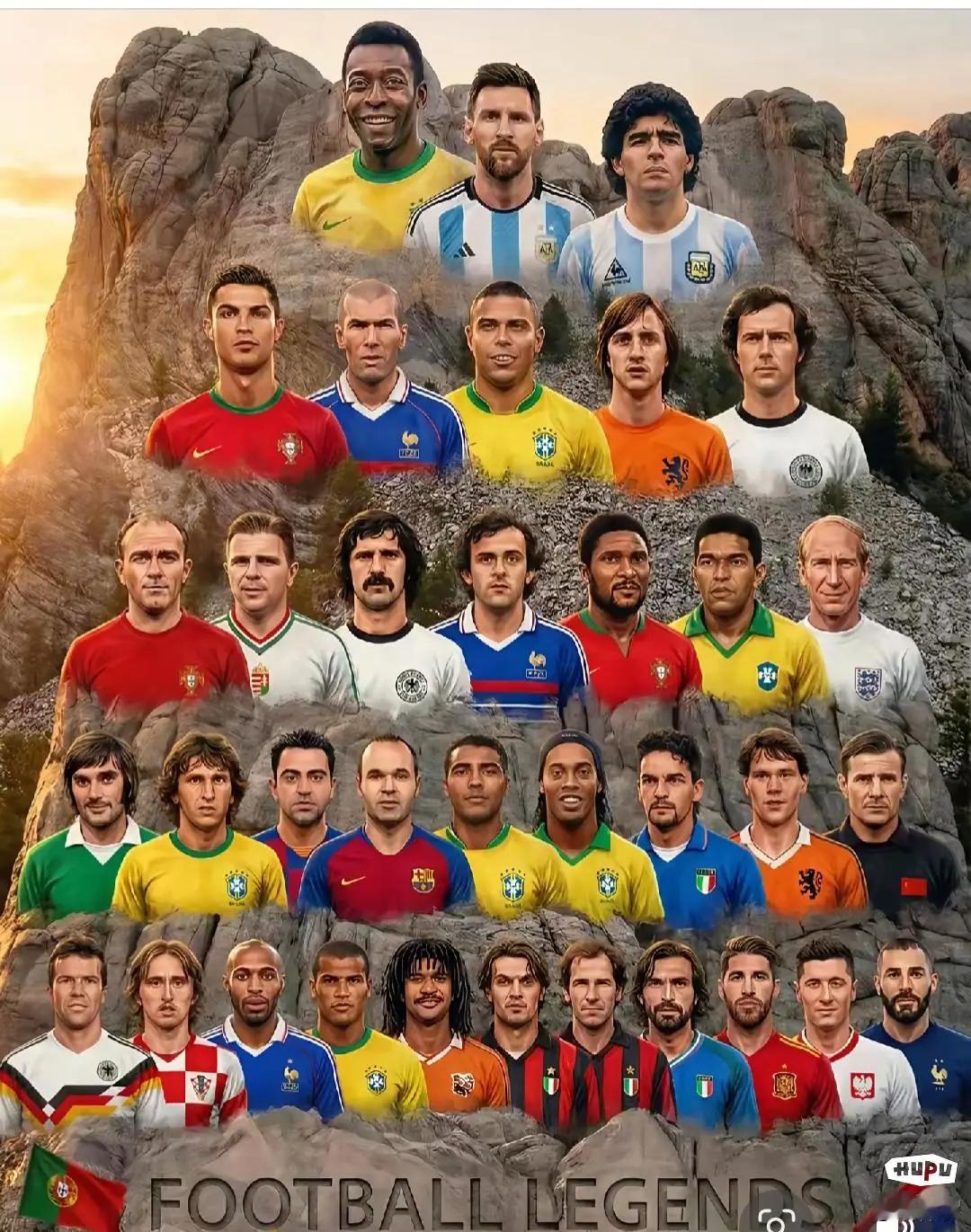 足坛历史等级图，你觉得合不合理？