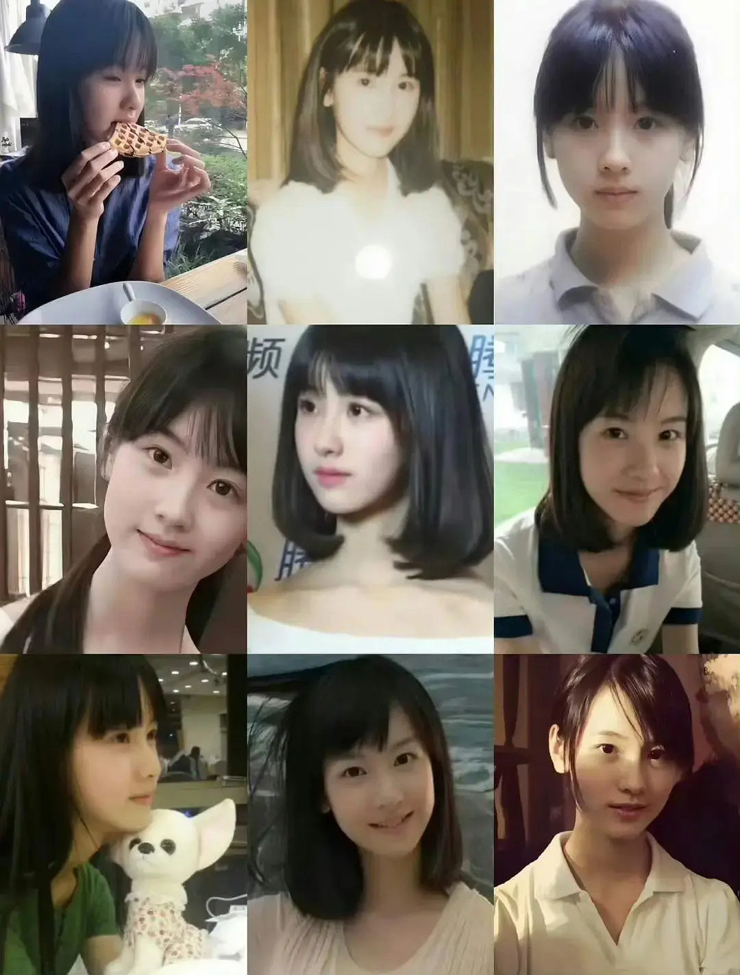 好喜欢上学时期的陈都灵，真的是我所有校园文里的女主脸，有一点像奶茶妹妹章泽天​