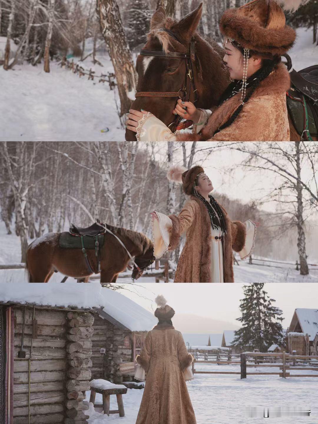 📍北疆·禾木神的自留地🖼️为了禾木的冬景，我可以来新疆一万次！漫