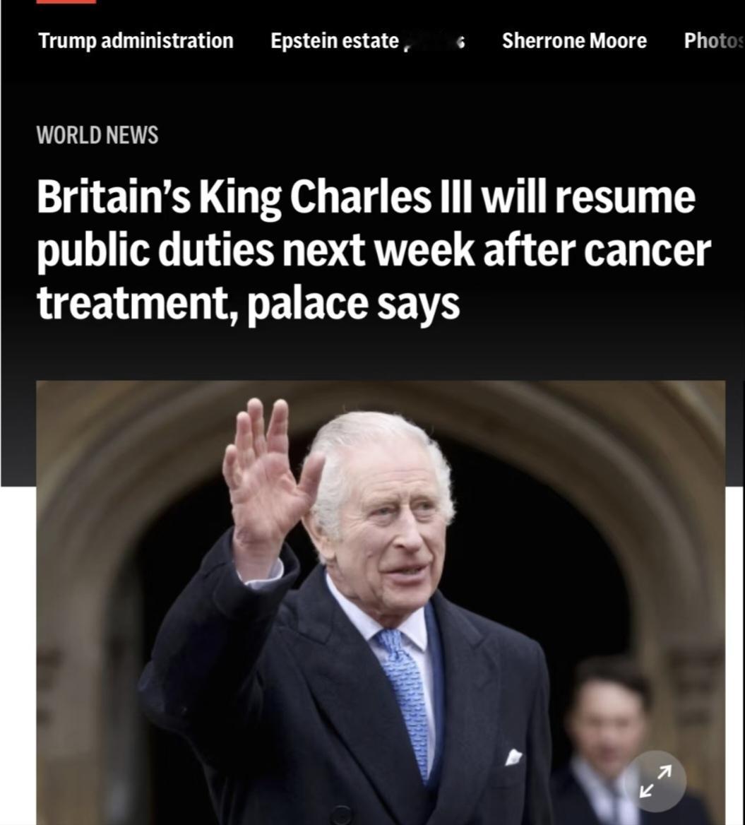 近日，查尔斯国王谈自己抗癌过程。77岁的他精神矍铄，和大家分享了治病经验。他