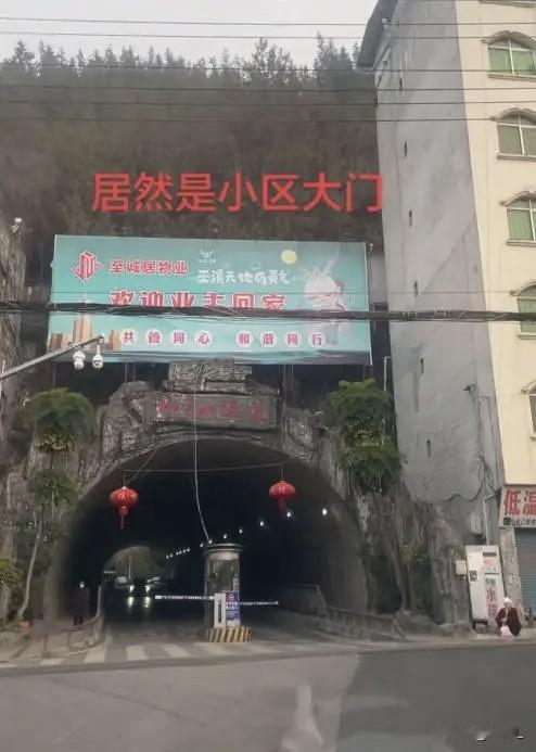 真·穿山入户！重庆巫溪小区大门竟是隧道，业主笑称大王回家！重庆巫溪一小区直