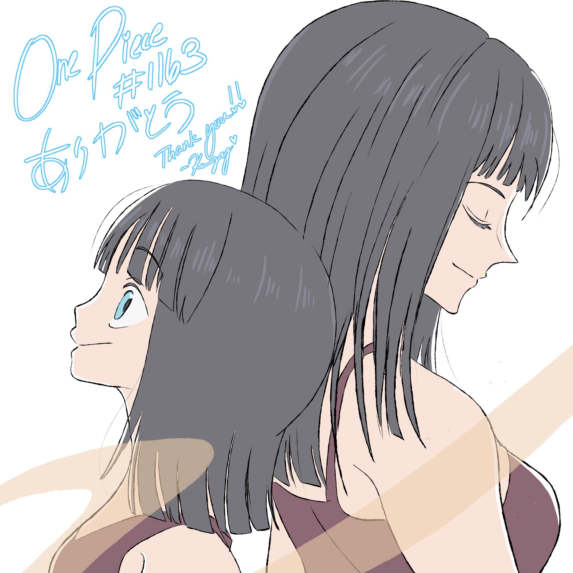 海贼王【本田快讯】（合集）动画1163集播放完毕，原画师发来感谢绘！图顺：Ke