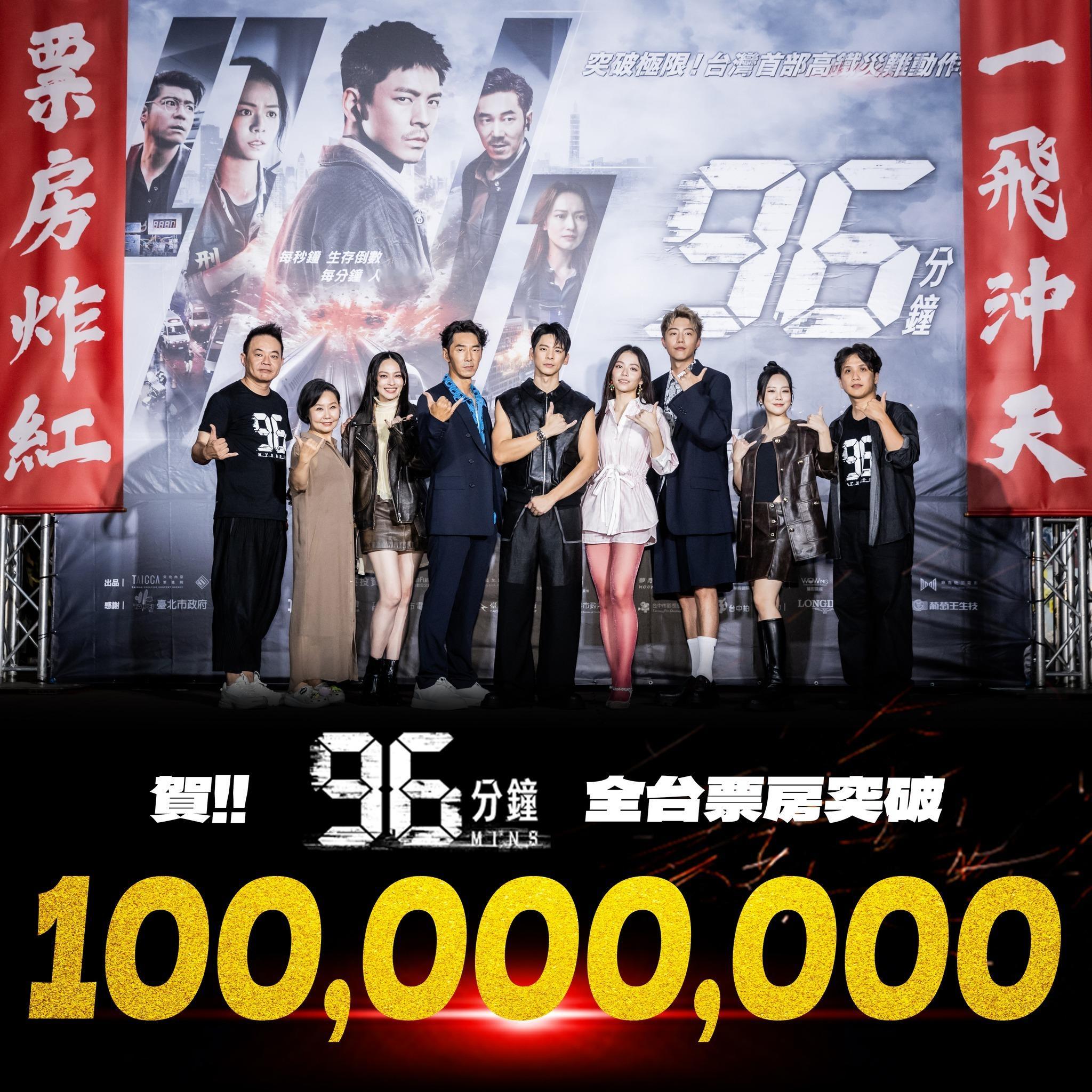 2025年第38周台湾票房：1.《96分钟》蝉联冠军，最新票房破亿；2.《鬼灭