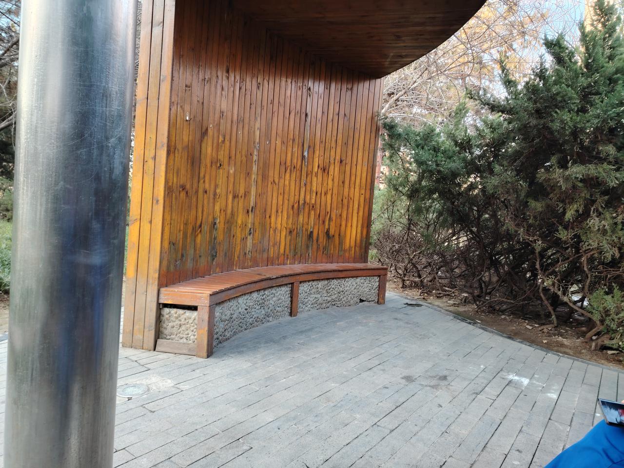 有位保洁员给我讲了这样一个故事。他说小寒那天，有个戴着红领巾的小学生，在他们公园