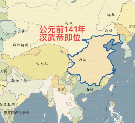 汉武帝在位55年，其中有49年在打仗，究竟打下了多少领土？​​​