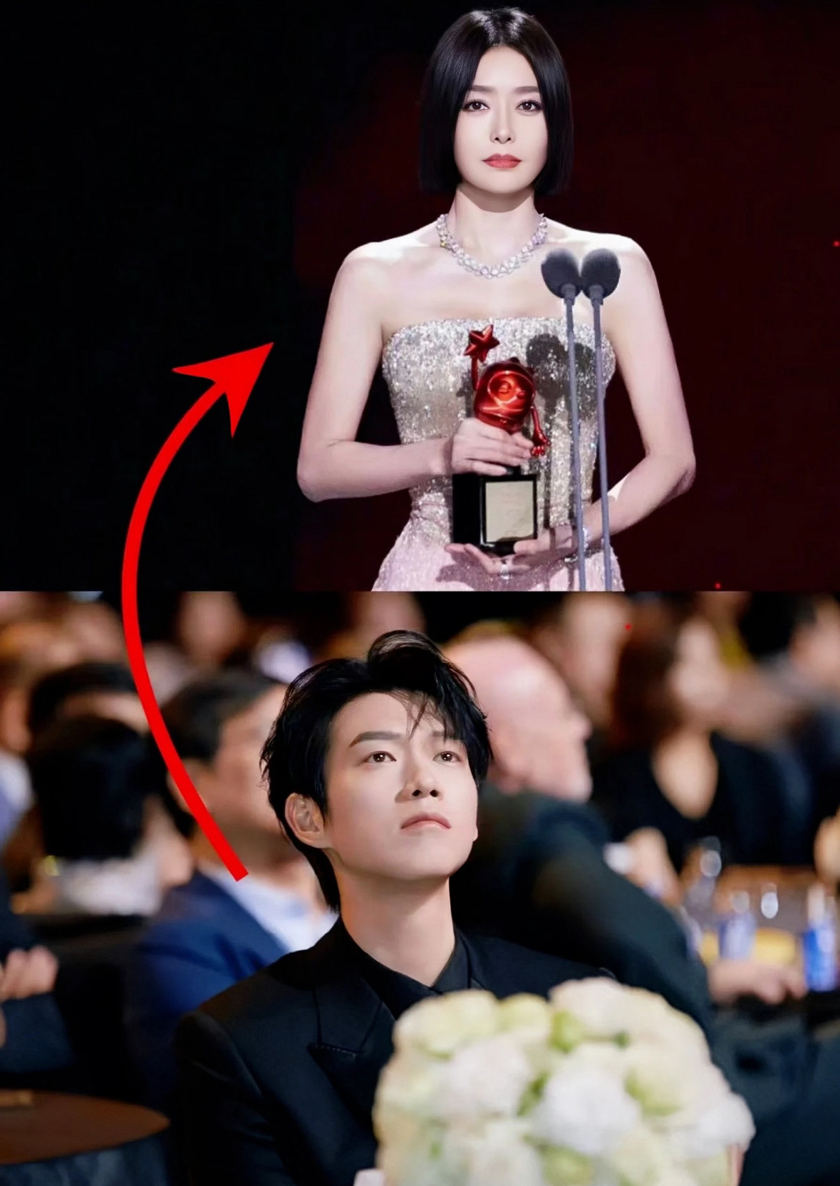 秦岚和魏大勋在一起的时候还真的挺甜的，现在更是零互动，也是真的很避嫌了，但是双方