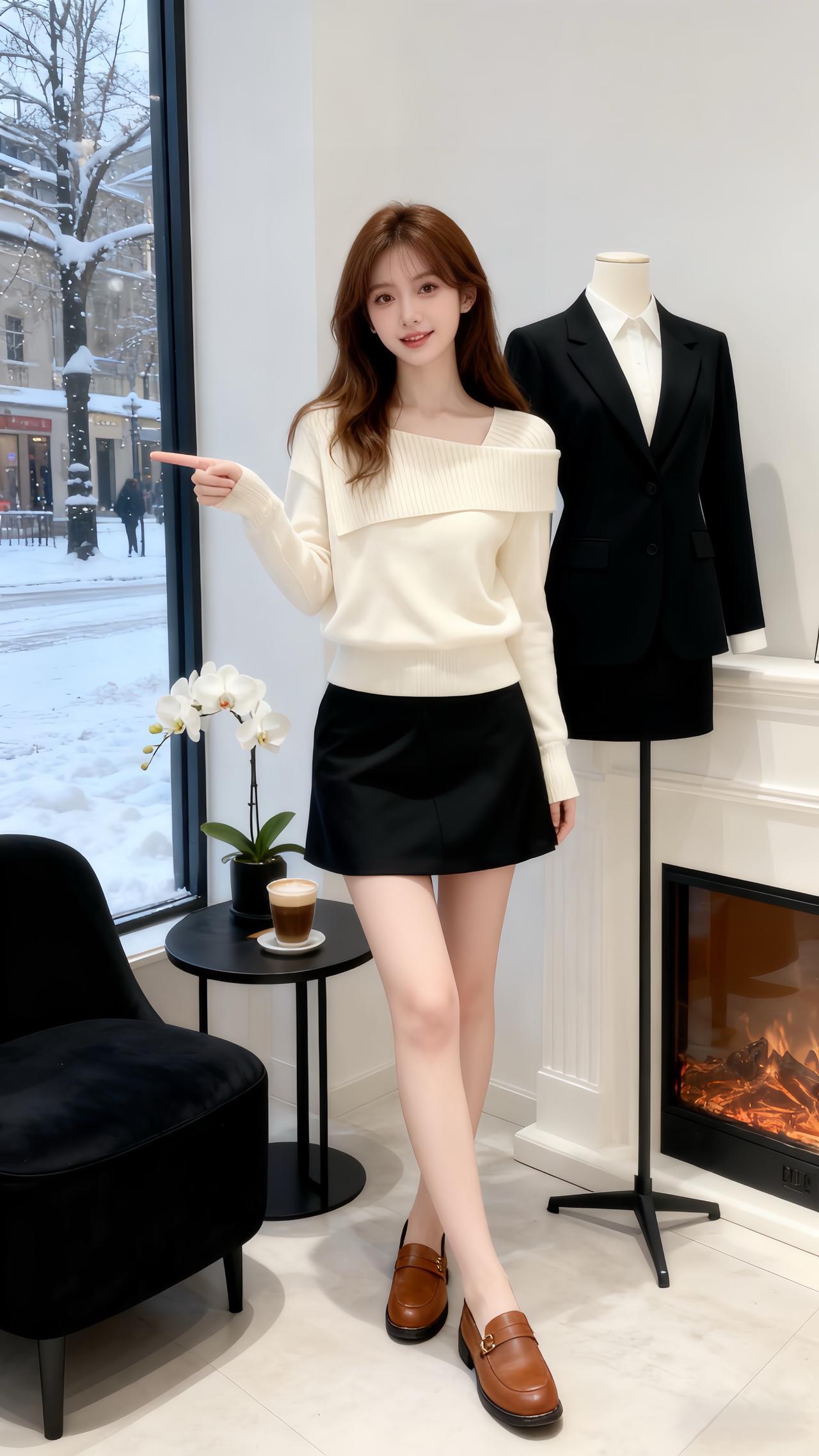 轻熟风ootd分享小个子穿搭优雅气质甜美穿搭