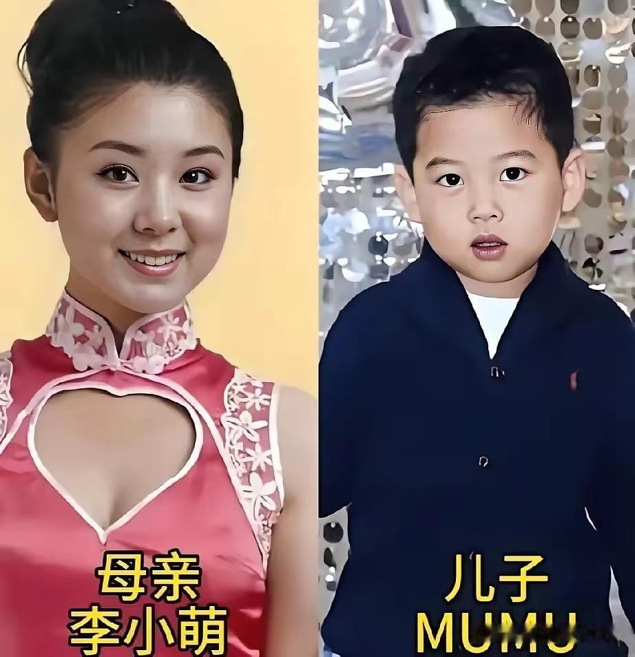 李小萌的儿子，这简直就是缩小版的西北锤王，这看起来和爸爸也太像了吧陈妍希的儿