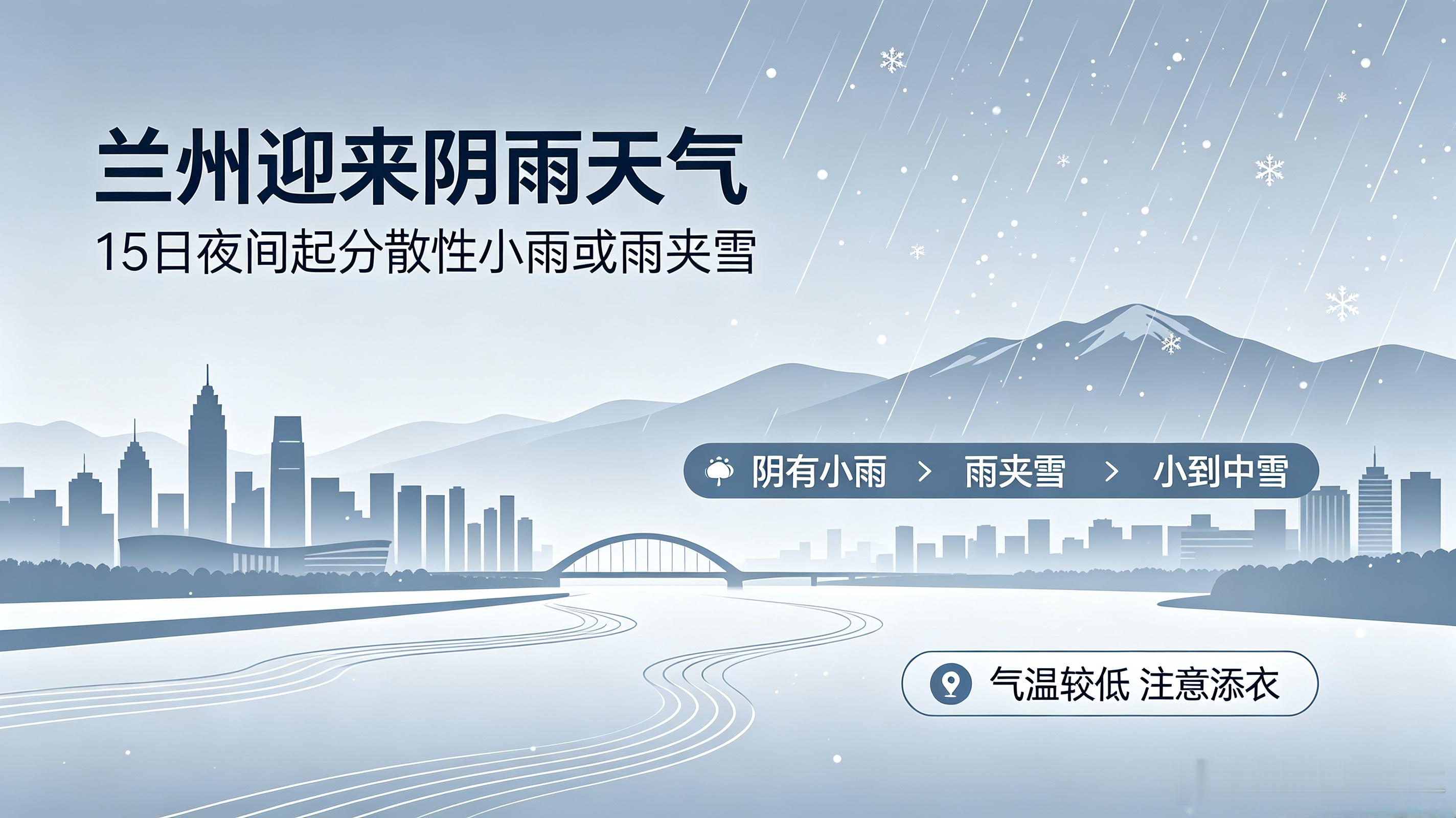 兰州未来三日阴雨降温需防范【兰州近日雨后转晴晨雾需留意】10月15日兰州市气象局