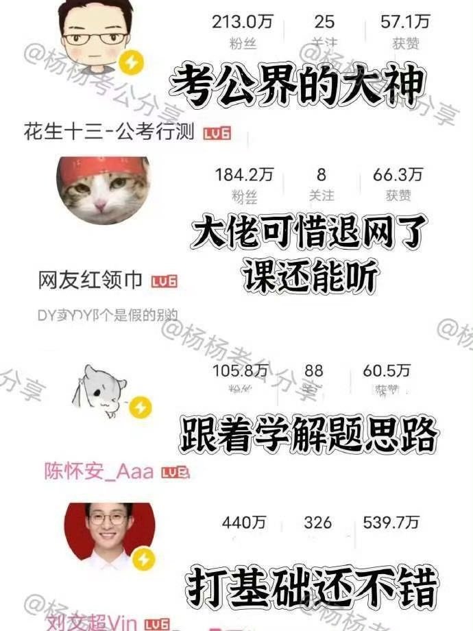 27考公名师推荐！上岸直接跟他们！