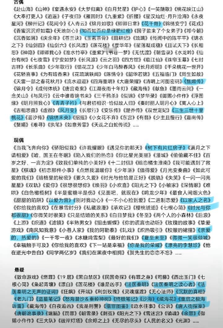 全世界倒数第一爱看偶像剧的人出现了近几年除了课余的剧基本没看过别的
