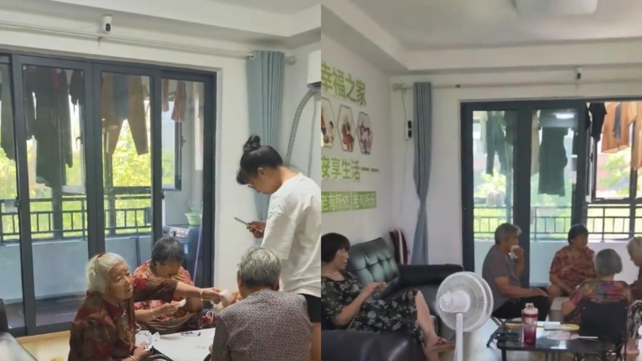 一女子在小区租了120平方米的房子，办了个迷你养老院，只收6个老人，白天送来照料