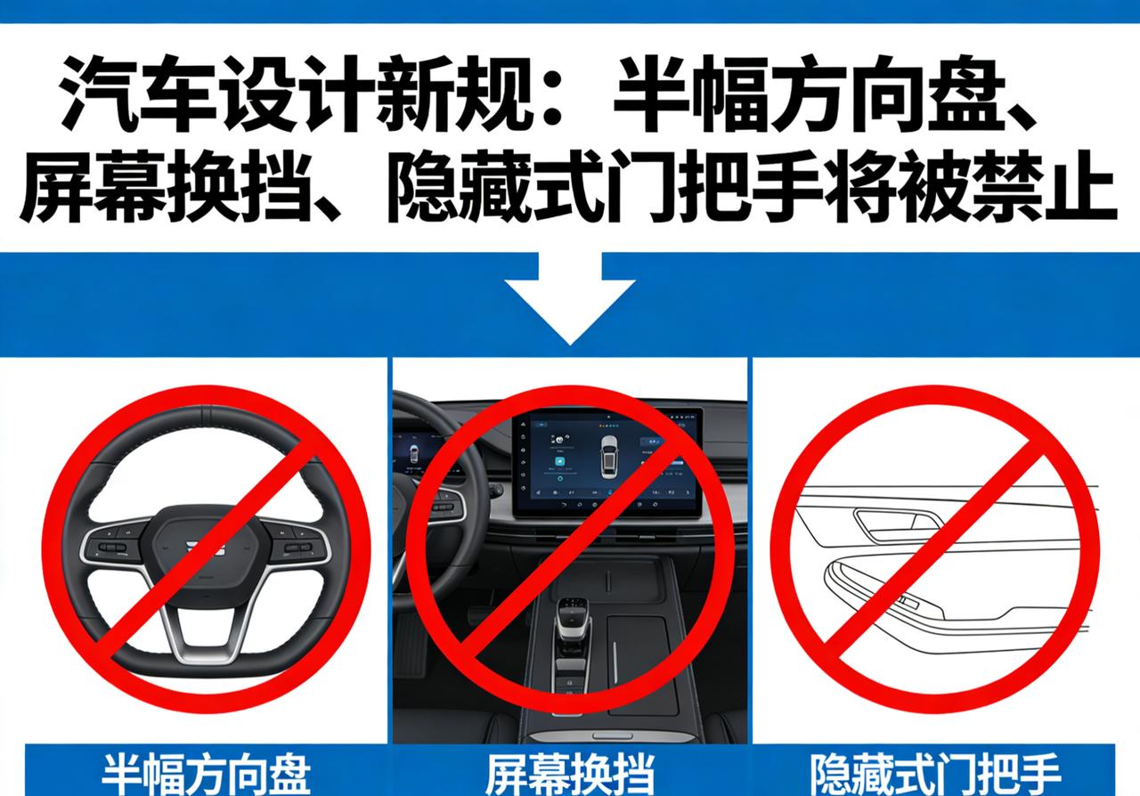 国家动真格！汽车三大“反人类设计”被封杀，实体按键重新回归！汽车圈迎来重磅安