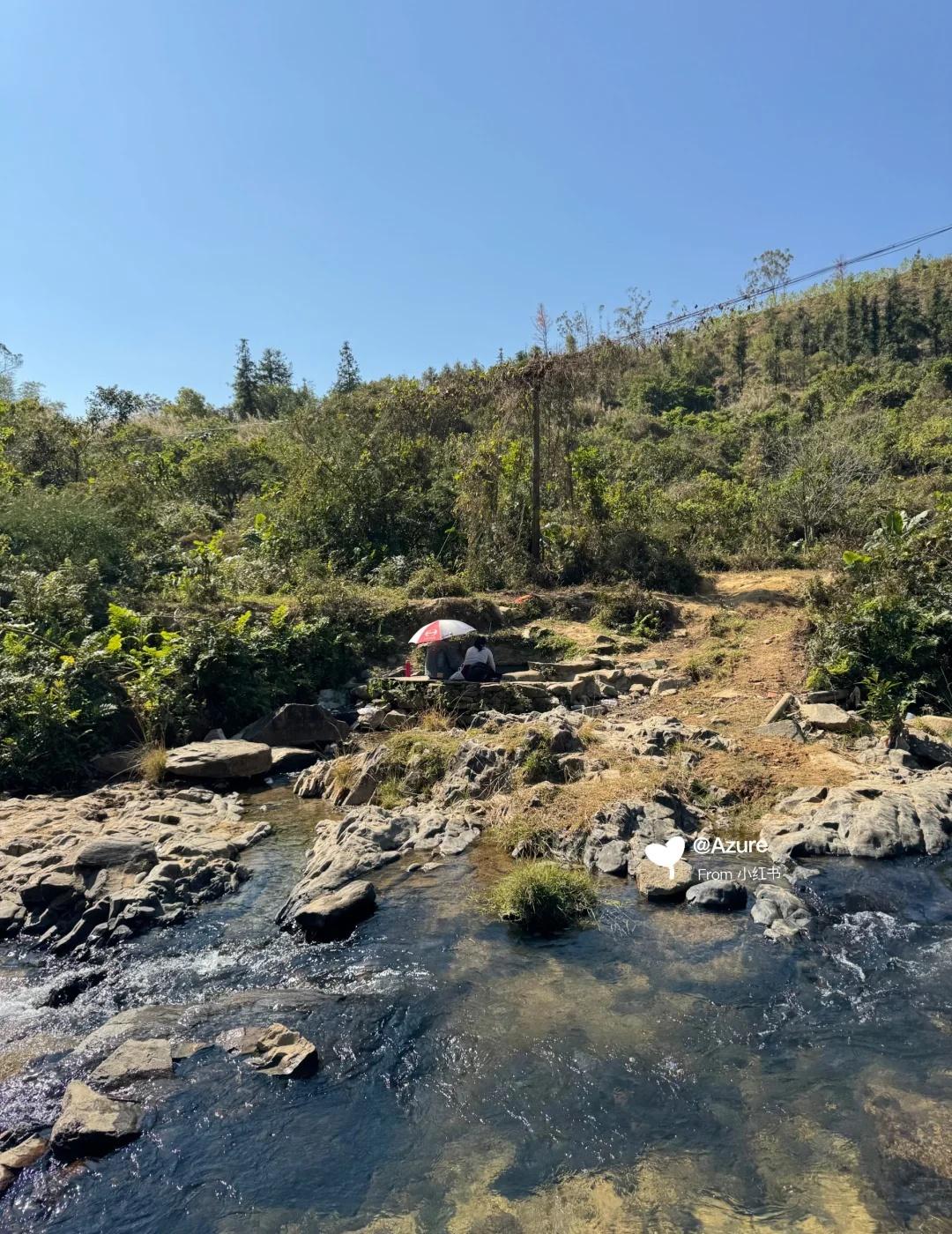 阳春｜藏在山里野温泉♨️📍阳春三甲中寨村越野车才能直达人少景美且免费遇