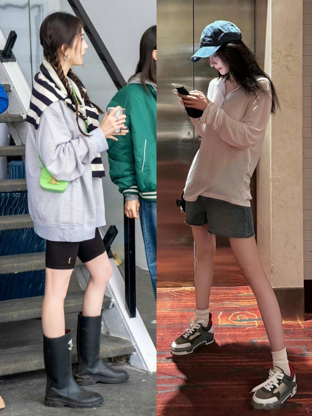 被杨幂的夏日穿搭硬控了见识到杨幂穿搭的权威了杨幂的夏日私服完全戳中审美，清爽浅