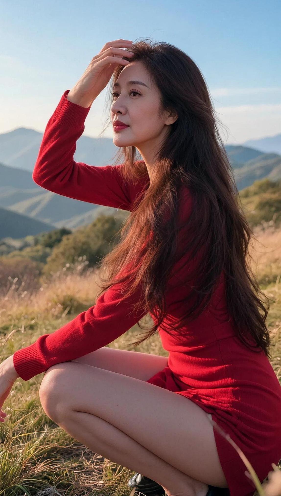 AI山野风情写真抖音ai创作颜值在线自然美景不一样的风格