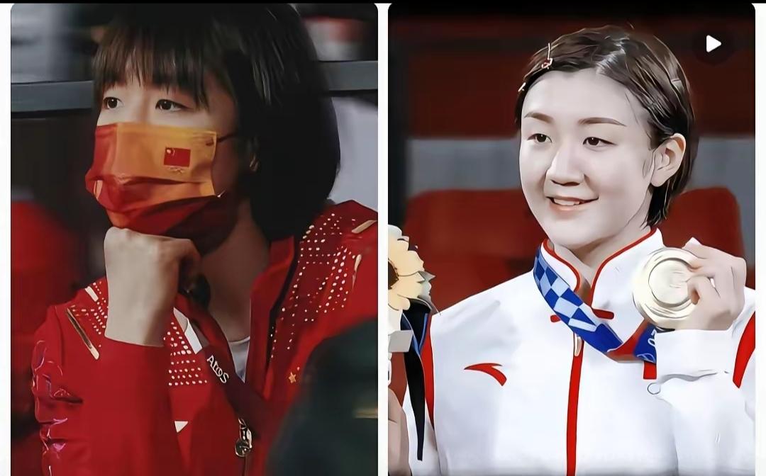 陈梦啊陈梦真的不知道怎么说你好全运会女单1/4决赛4比2赢蒯曼，这姑娘赛后说