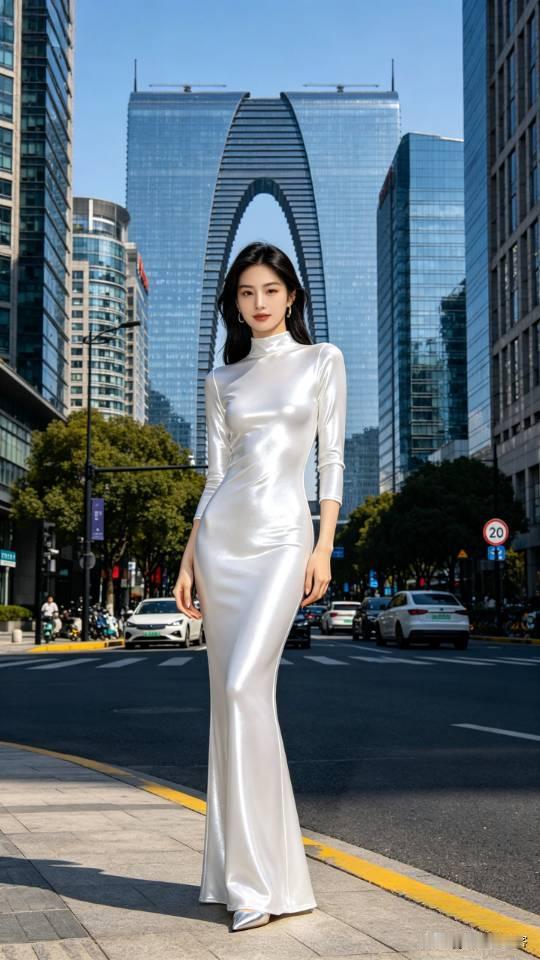 白裙女子景点写真。美女图片美女壁纸