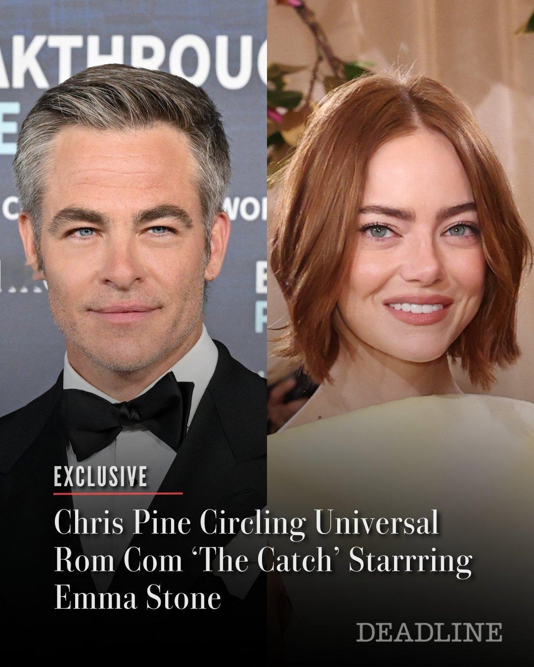 派派和石头姐要演情侣了！据Deadline独家报道，克里斯·派恩正接洽加盟环