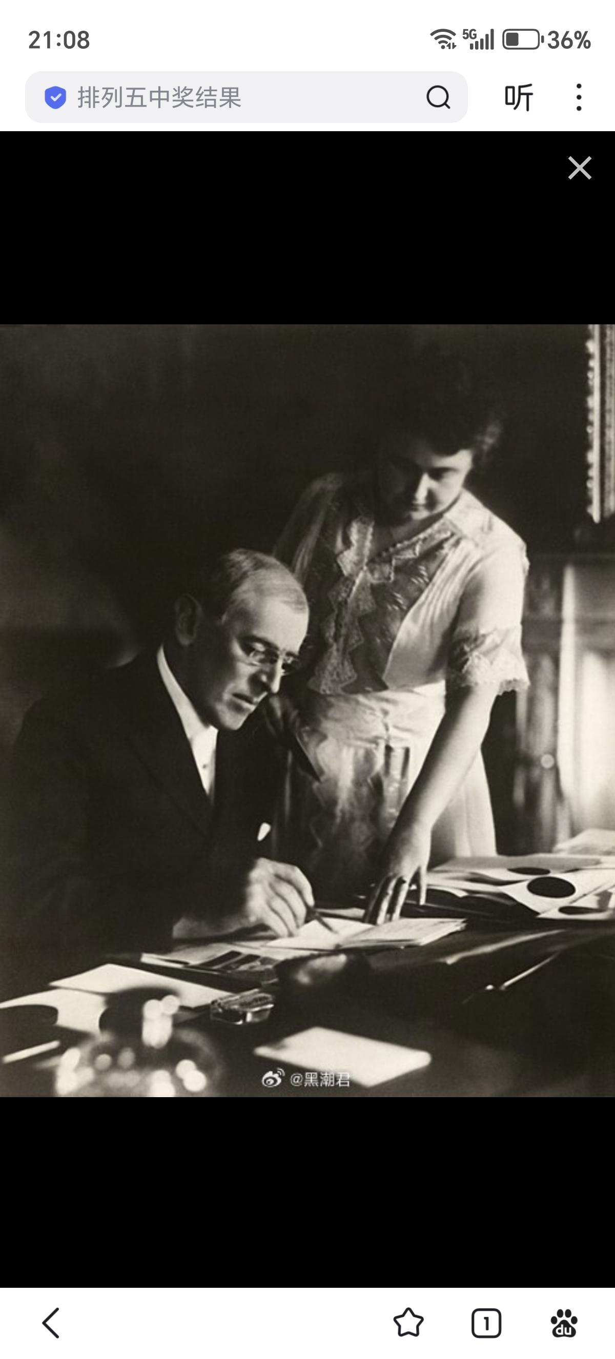 其实美国也不是没有垂帘听政过。一战那会的美国总统伍德罗·威尔逊，在战后试图让美