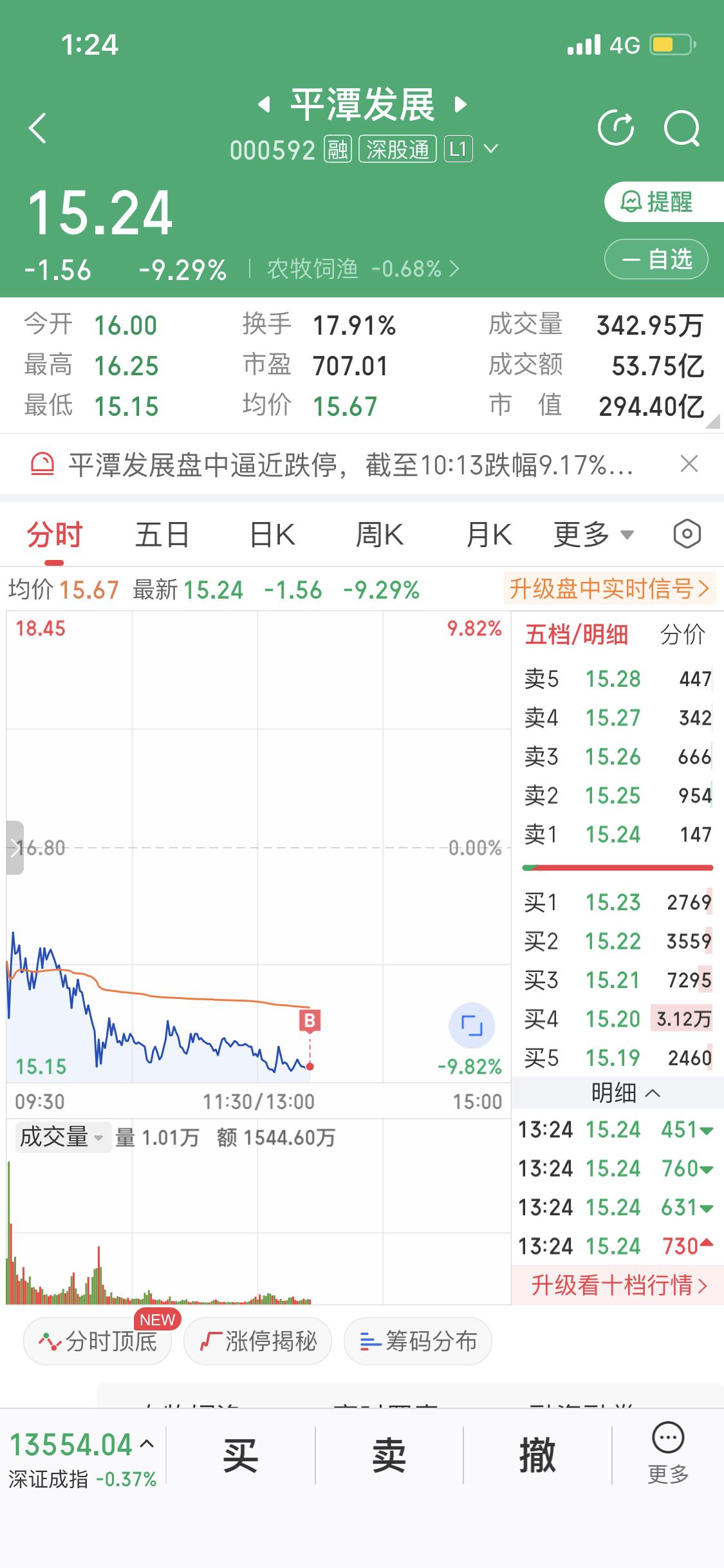 12月31日在平潭发展午盘接近跌停时买入，这操作可真是够大胆的！有人觉得这是抄底