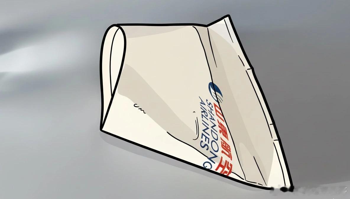 这届空姐还是那么有才有旅客发了条笔记，说坐山航飞机，乘务员递给他一个折过的杯子，