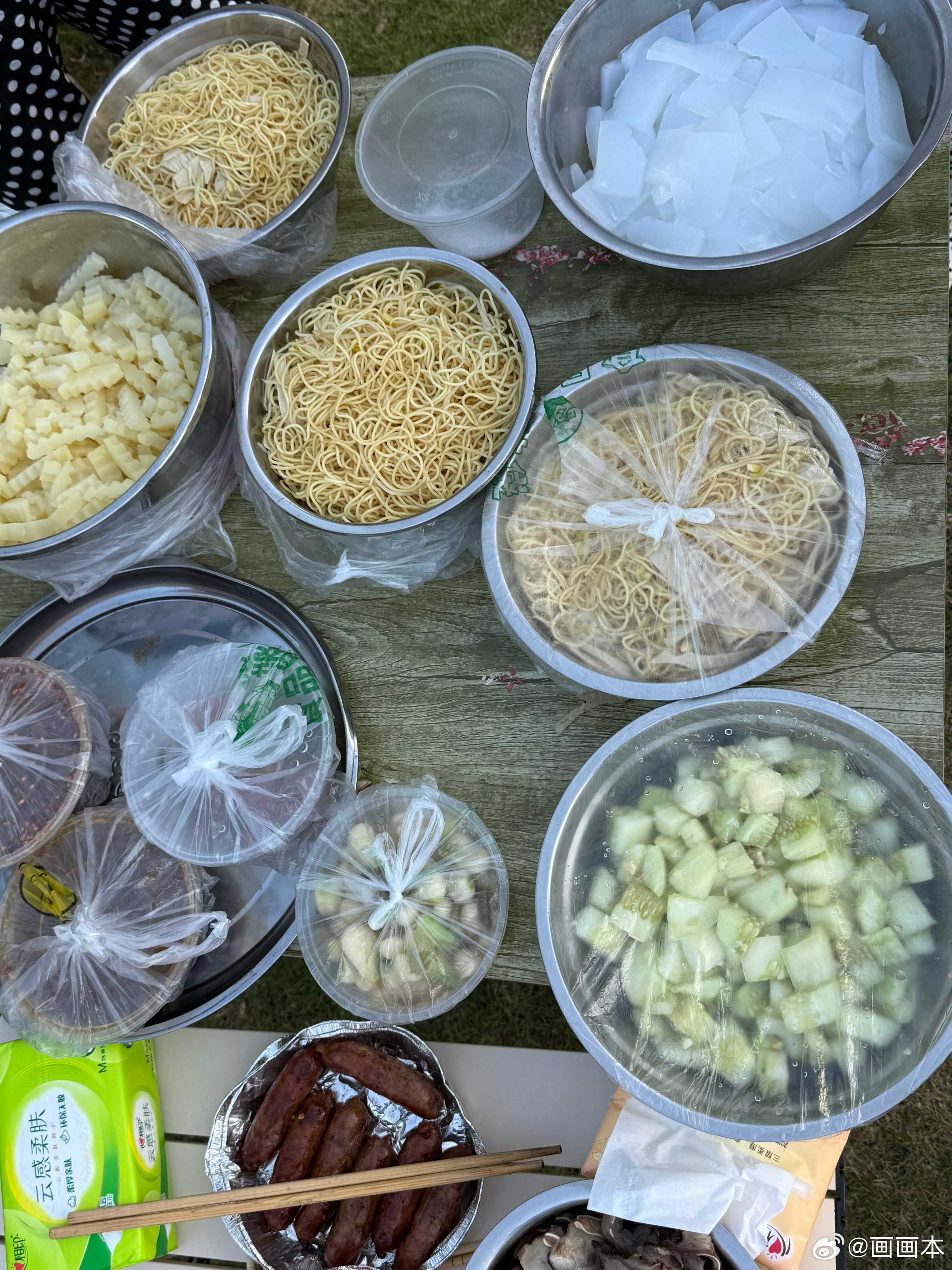 老辈子野餐真的太实在了