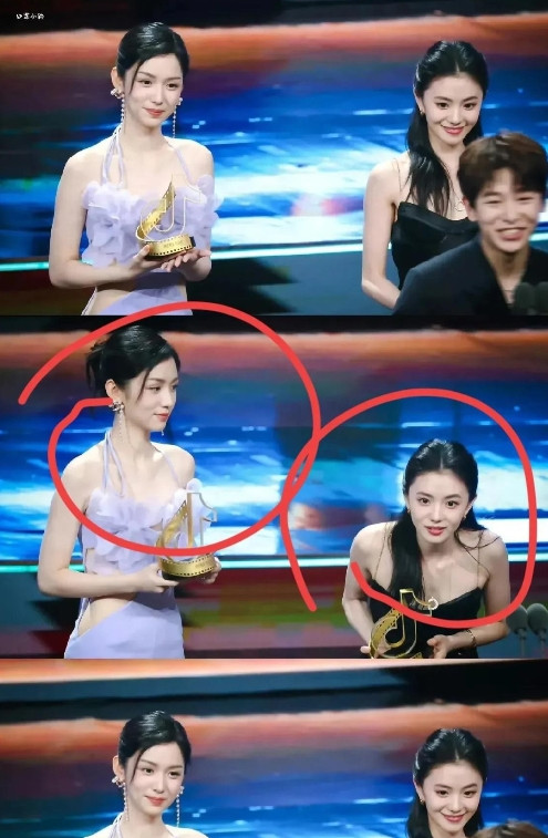 我承认，我现在只佩服张艺谋老头子的眼光！左边北影毕业的周也，右边谋女郎刘浩存。