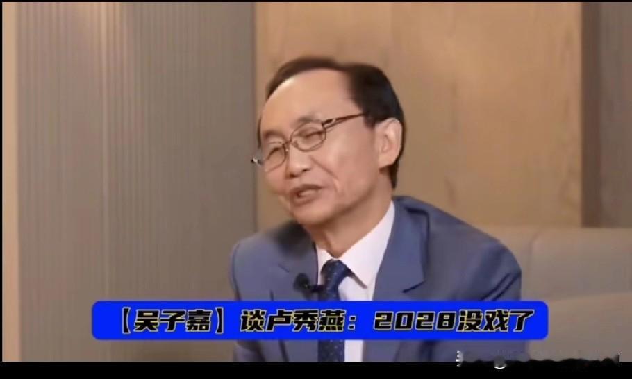 吴子嘉说他早就料到，卢秀燕不选党主席，2028没有希望了。他说卢秀燕应该同意