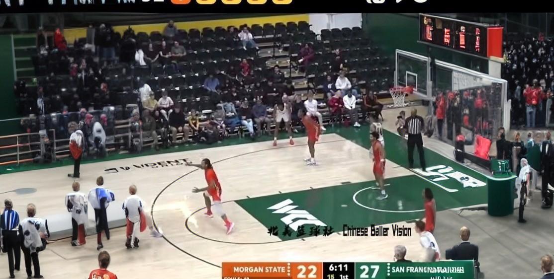 12月22日，旧金山大学主场以94:64战胜摩根州立大学。此役，王俊杰替补登