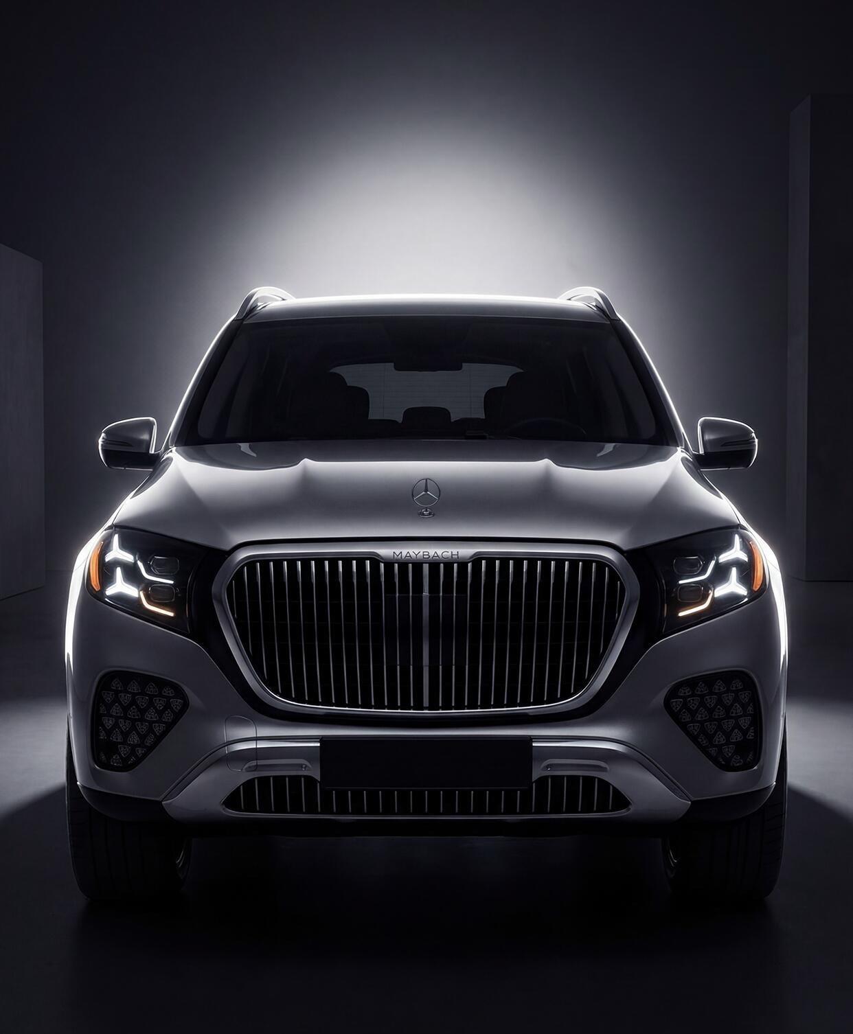 2027款新款奔驰gls迈巴赫。新款gls迈巴赫无伪装图曝光，前脸依旧...