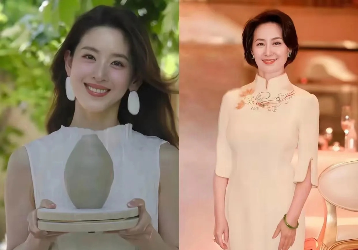 看了章泽天采访何超琼，我发现了一个事情。网友是这么说她的！章泽天她这个人感觉真的不适合开口，当个小花