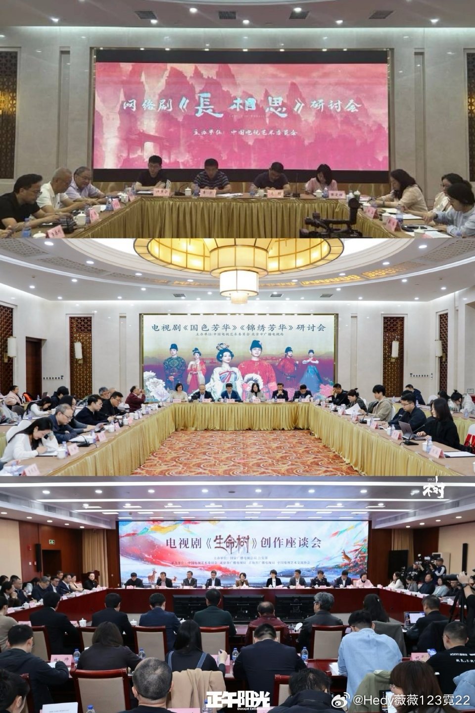 妈耶，杨紫的几部作品座谈会这场面不得了！厉害👍🏻！不愧是我紫演出的作品啊！
