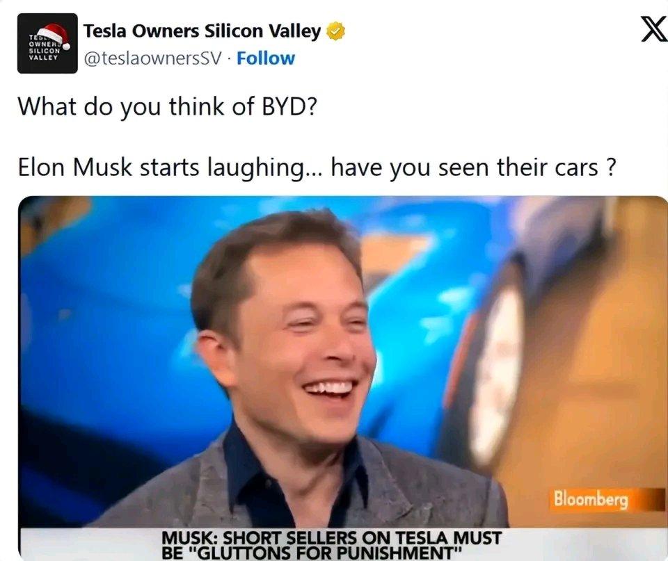 14年前，马斯克还能嘲笑中国车企，那时候中国汽车产业确实和国外存在差距。可如今，