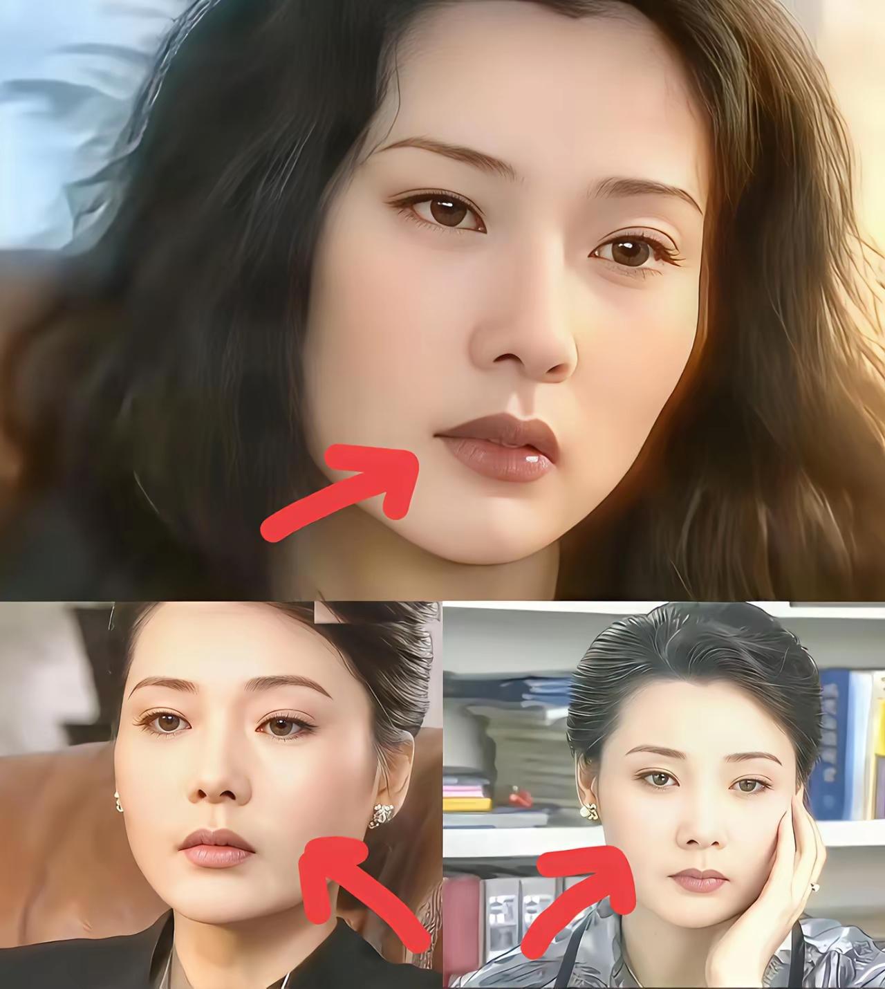 何赛飞嘴角虽然向下，但是他嘴唇有肉丰满，这一点就让他的嘴唇单看也不苦。第二，他脸