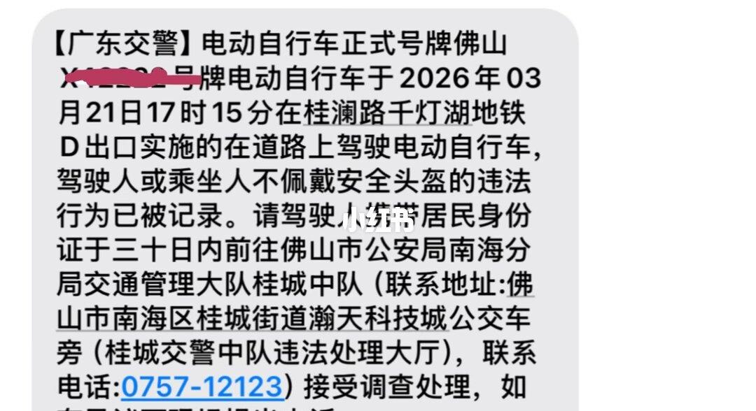 请问各位这种怎么处理！电动车第一次被拍到，要不要去处理啊，12123也查不到！