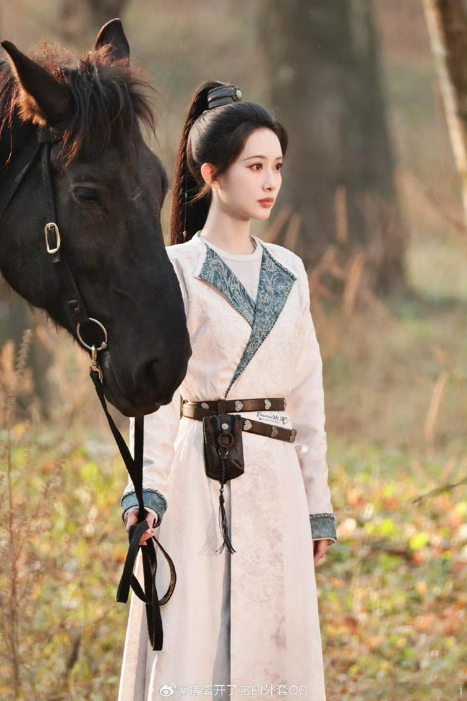 孟子义《尚公主》暮晚摇骑马路透，谁的俊夫！！孟子义