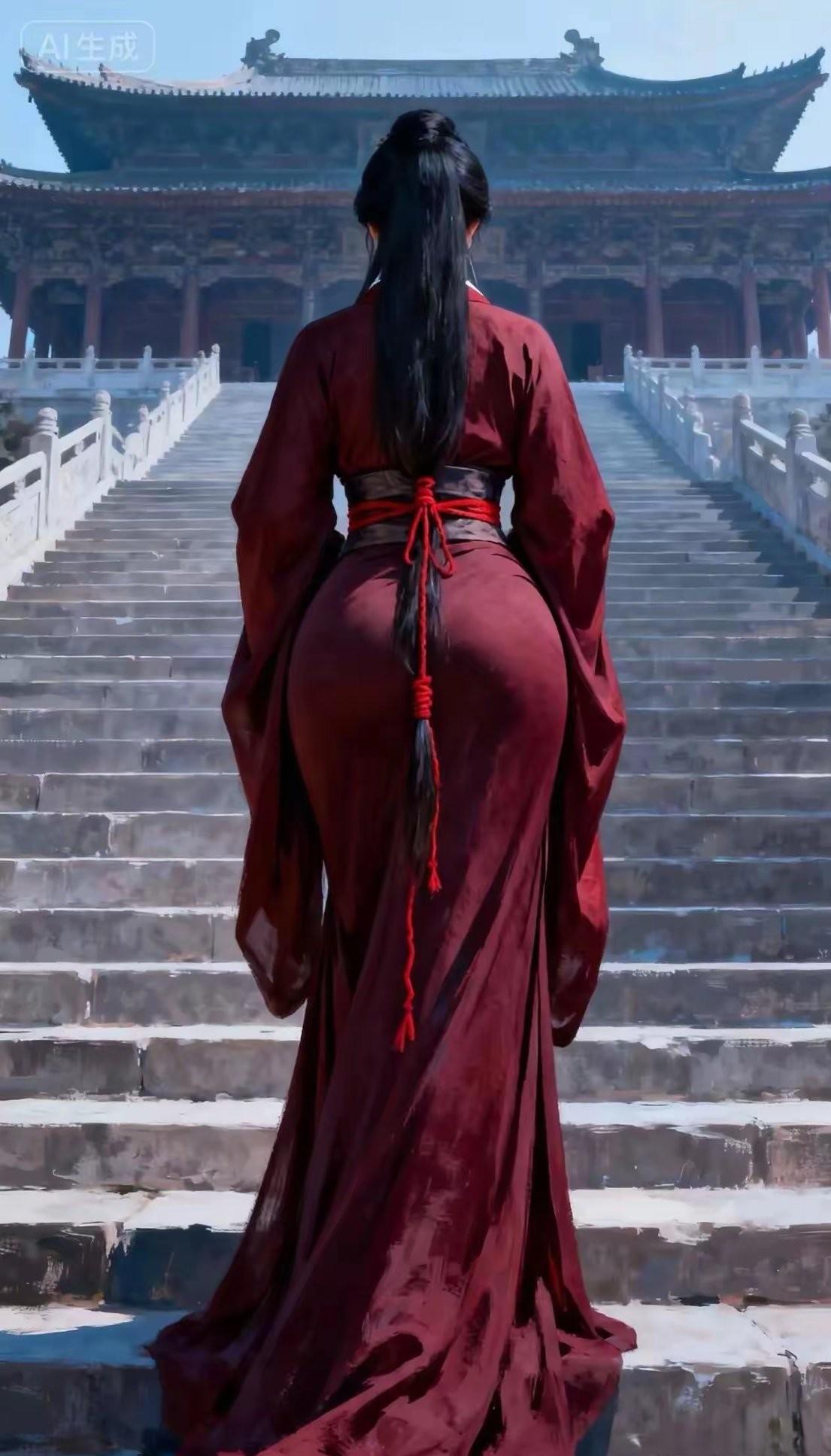 古风国韵真的好美呀东方美女就是好，国民好媳妇的形象，谁能拒绝这般场景，红色的衣