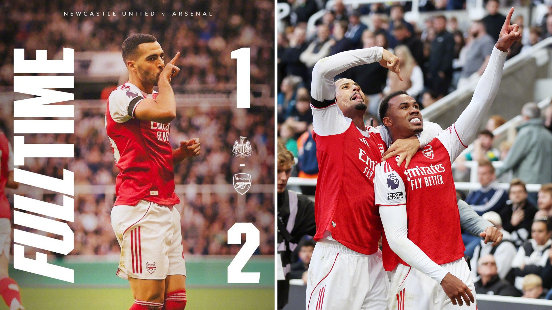 英超：阿森纳客场2-1逆转纽卡斯尔联，距榜首利物浦2分。托纳利助攻沃尔特马德破