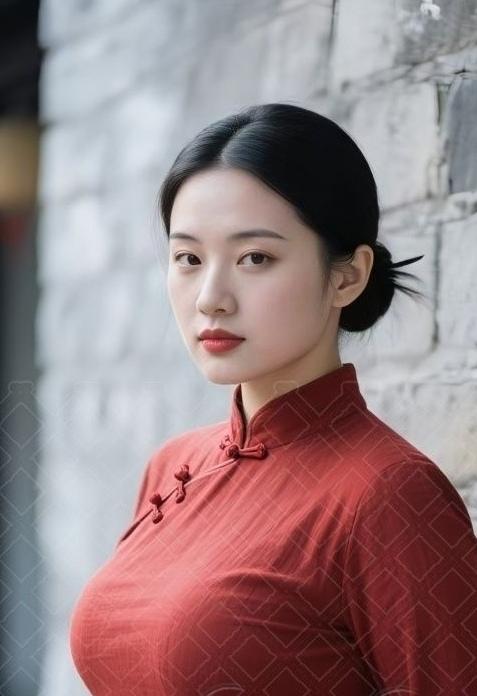 初春，给年轻的妻子拍张照。身着旗袍有一种民国风味，那眼神似曾相识…江南风旗袍照