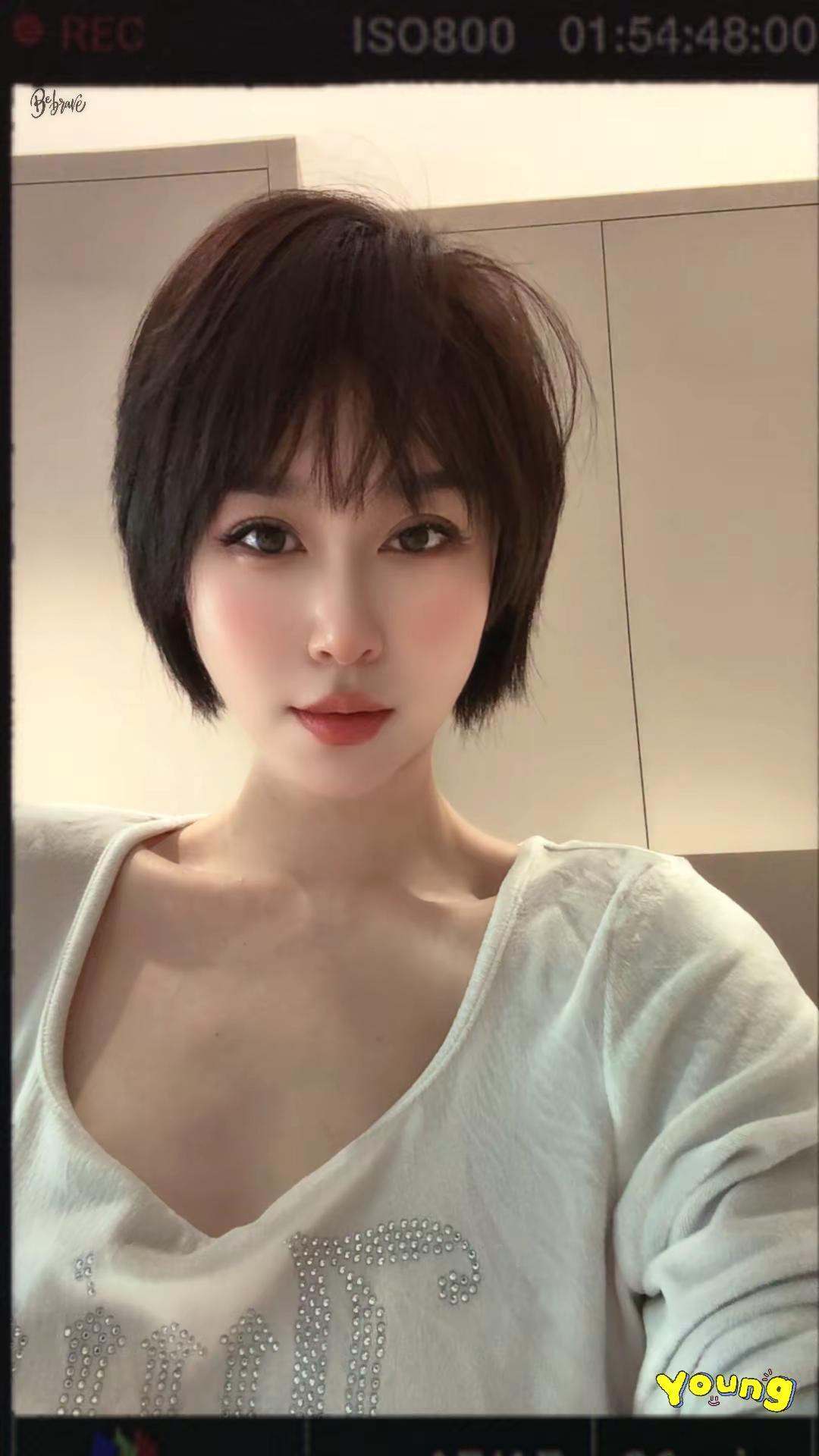 回美国就结束我的帅气了日系短发短发小姐姐来了短发