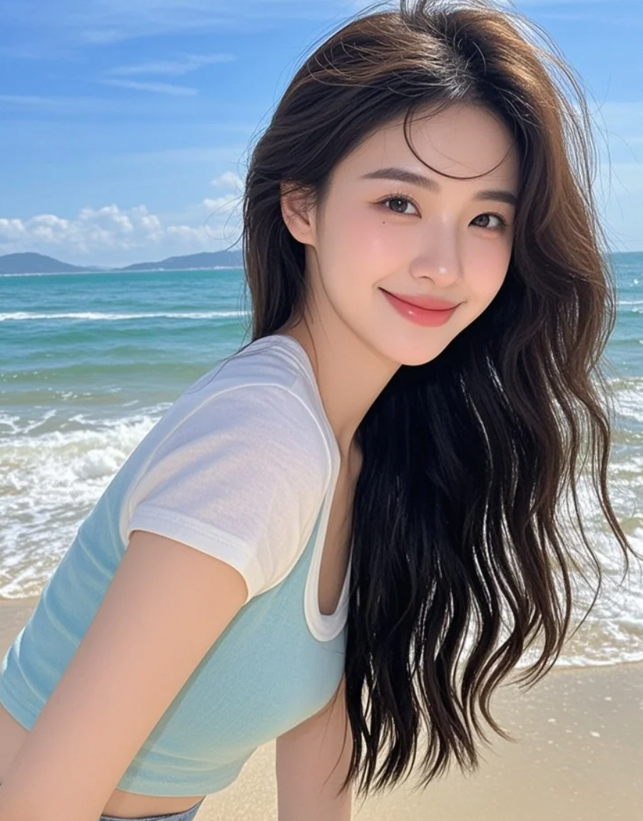 在美丽的海边，其实我好像找到了属于我的风景。