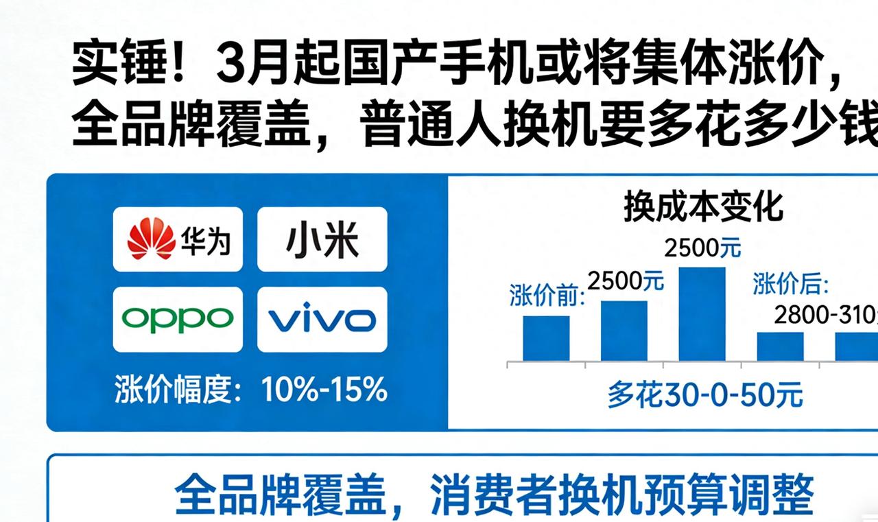 坏消息来了，这次谁也躲不掉。你的钱包又要大出血了。就在下个月，手机价格将迎来史无