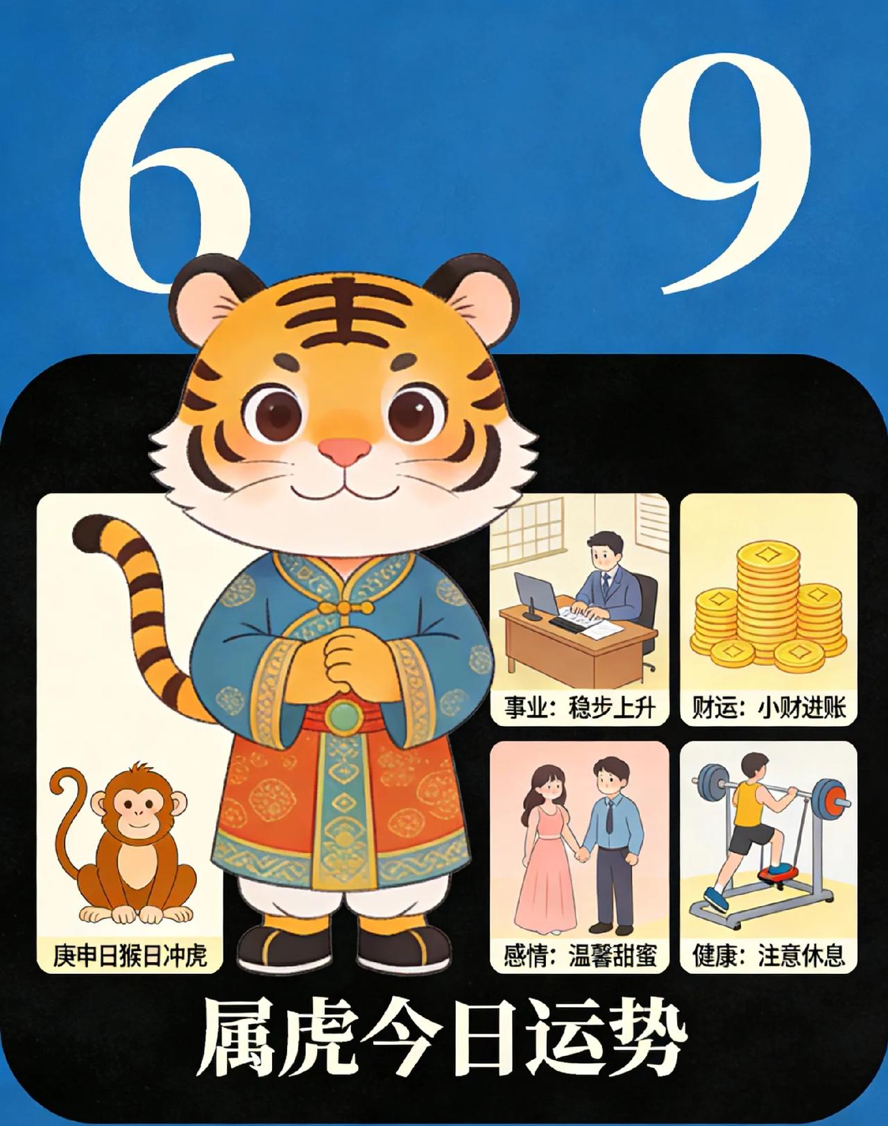 属虎今日运（2026.2.15）今日庚申日，猴日冲虎，属虎人整体运势偏谨慎