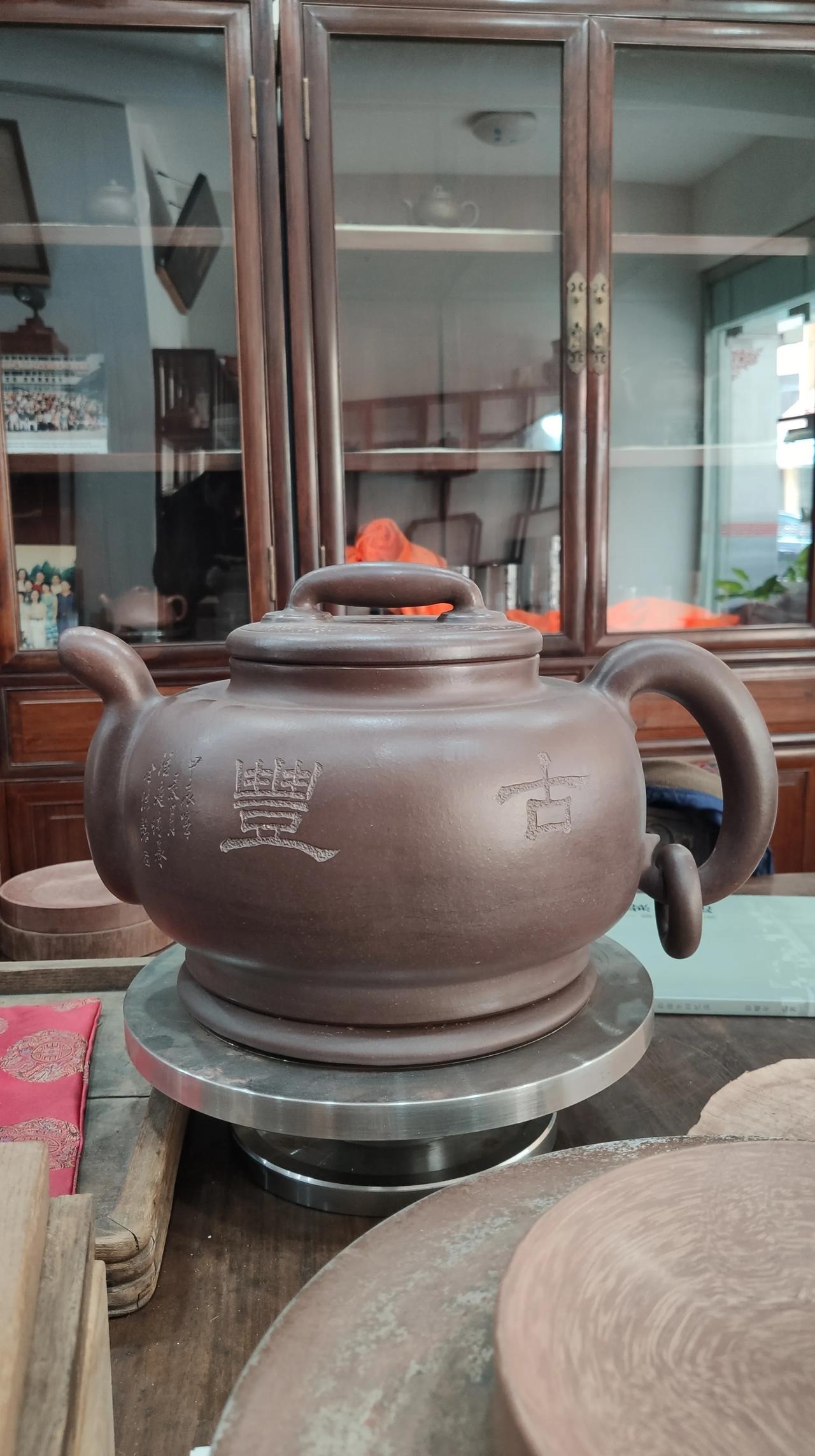 彭壶原创，古丰壶，超大品，彭耀年老师紫砂壶，明清技法制作，佳器共赏！
