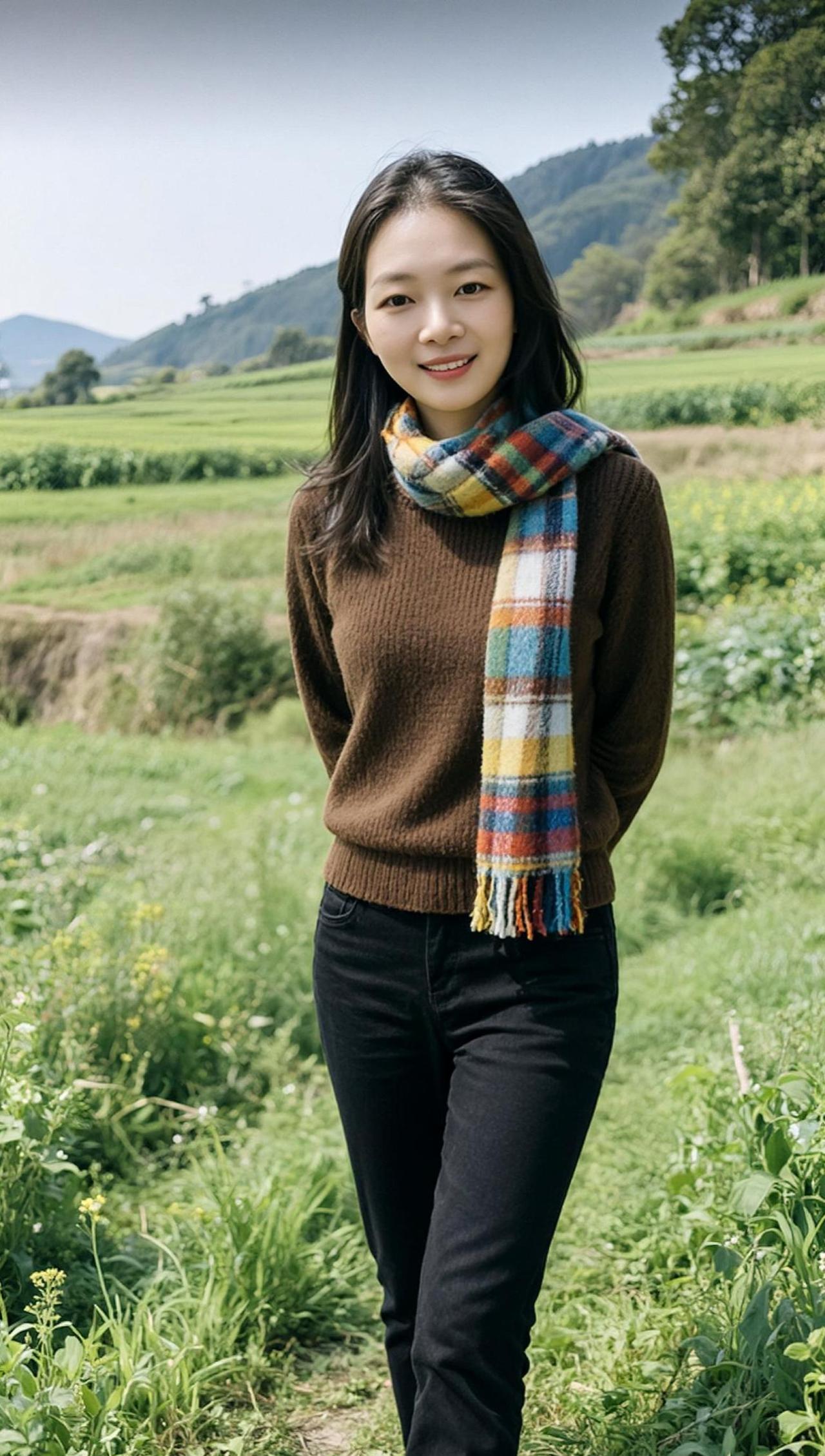 AI田园氛围感生活照我的乡村生活农村生活高颜值穿搭