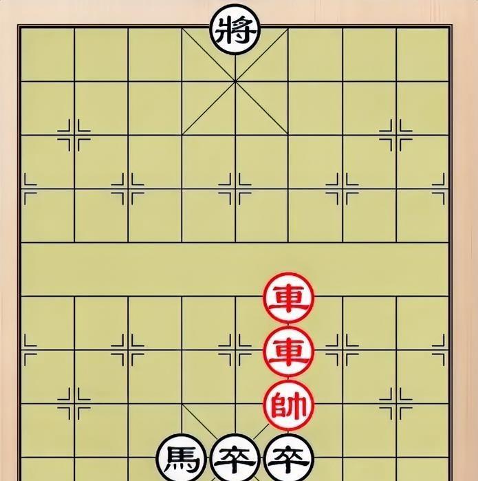 这盘残局有点怪，凤凰点头把佛拜；双车纵横棋盘上，单炮挡道莫越界！这棋看似很好